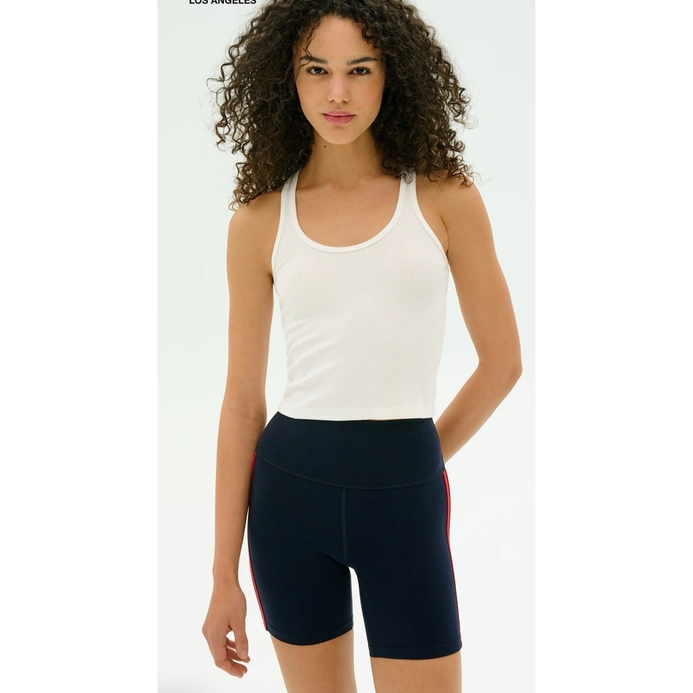 Splits59 Ashby Ribbed Crop Tank size Xl Shirt White NWT